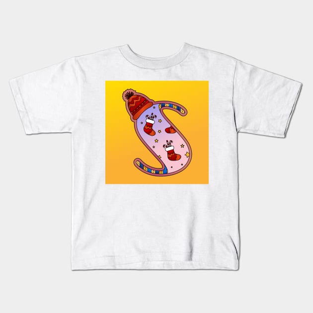 Alphabet 082 (Style:4) Kids T-Shirt by luminousstore